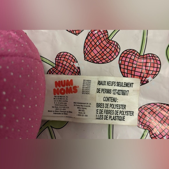 Num Noms Princess Razz Bear Plush Queen Raspberry Pink Silver Sparkles - Picture 5 of 5